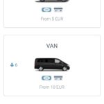 Step 2 – choose the type of vehicle you need