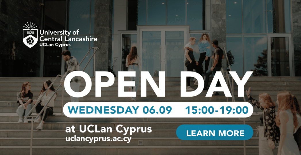 Ανακάλυψε έναν κόσμο γεμάτο ευκαιρίες στο Open Day του Πανεπιστημίου UCLan Cyprus!