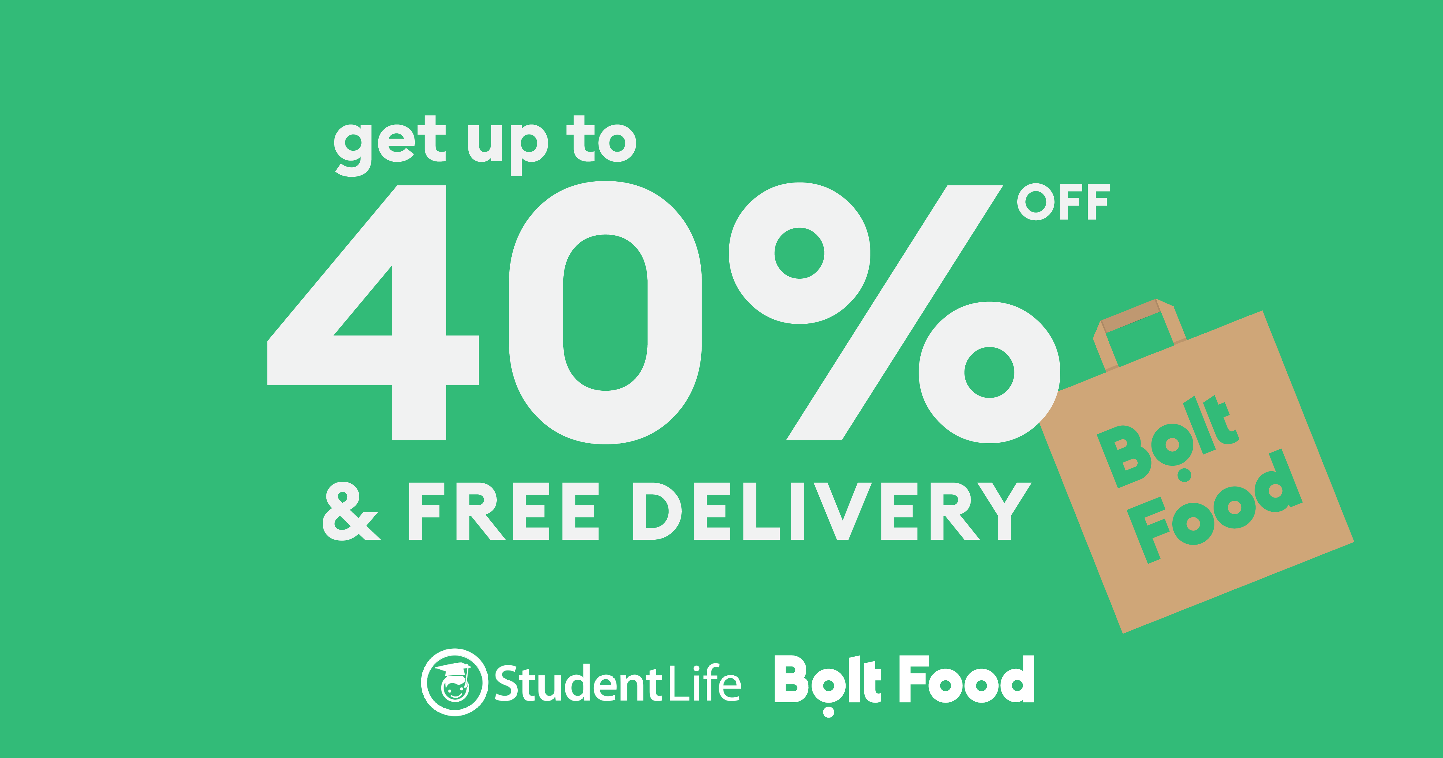 &Pi;&#940;&rho;&epsilon; &mu;&#941;&chi;&rho;&iota; &kappa;&alpha;&iota; 40% student discount &alpha;&pi;&#972; Bolt Food free delivery!